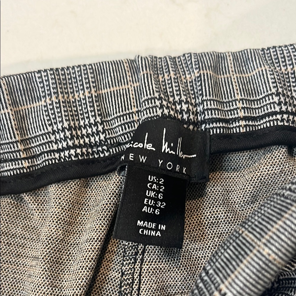 Nicole Miller Black and White Trousers